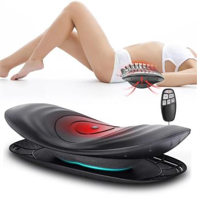 China Waist Lumbar Spine Massager Air Pressure Heated Hot Electric Lumbar Traction Compress Vibration Back Pain Relief Waist Massager Device for sale