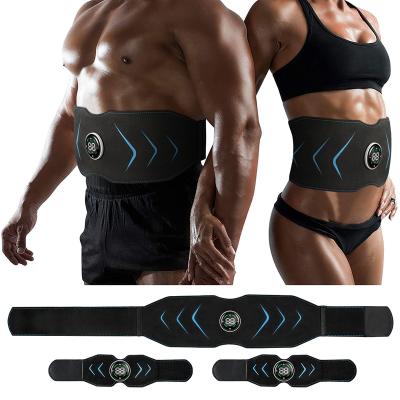 China Electric Therapy Device Stimulation Waist EMS Muscle Fitness Abdominal Body Slimming Massager Belt Belly Reduction Exercise Trainer for sale