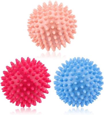 China Hard PVC 9Cm PVC Massage Point Fascia Yoga Ball Hedgehog Fitness Ball Muscle-Relaxing Ball for sale