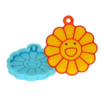 China Viable Head Chain Point Resin Sunflower Mold Silicone Wholesale Silicone Mold for sale