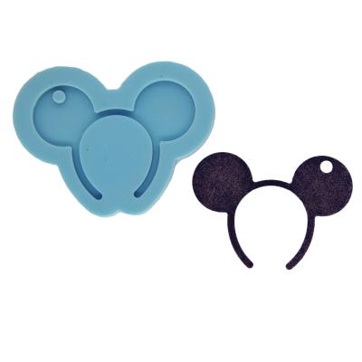 China Sustainable Silicone Keychains Mickey Resin Molds Craft Silicone Keychains Mold Silicone Mickey Keyring for sale