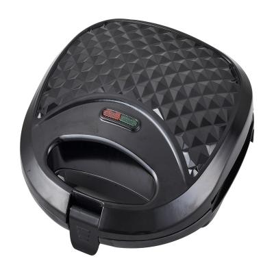 China Easily Cleaned All Time Best Selling Breakfast Sandwich Maker With Custom Fixed Plate Diamond Housing Design Black OEM Wrap for sale