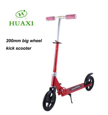 China 200mm PU 200mm PU Wheels Adult Kick Scooter Cheap Ride Scooters For Teenagers for sale