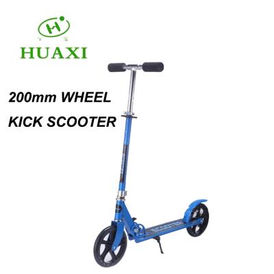 China 200mm PU Scooter Chinese Manufacturers Two Wheel Ride Scooter Adults for sale