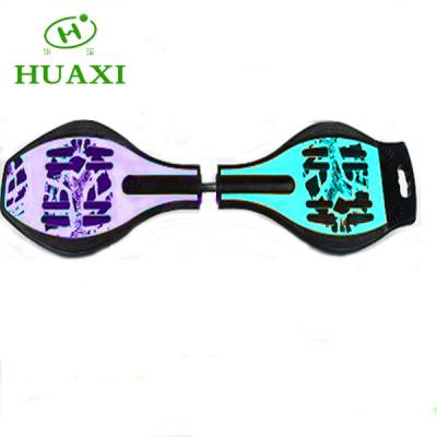 China Safety high quality two colors PU or PVC wheel waveboard for sale