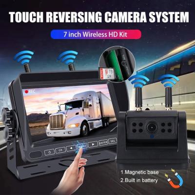 China HD Combo 7 polegadas tela recarregável Bateria Wireless Backup Imaging Reverse Camera à venda