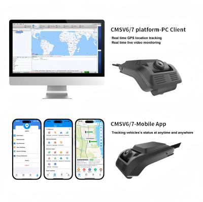 China Firecore HX-880 24H Loop Recording 4G WIFI G-Sensor DMS ADAS BSD Dashcam Rückseite Vorderseite Innenkamera für Taxibus zu verkaufen