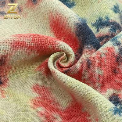 China 100% Viable Colorful Eco-Friendly Jute Knot Dyed Fabric For Bag for sale