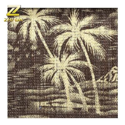 China China Fabric Shrink-Resistant Coconut Tree Pattern 80 Cotton 20 Polyester Denim Fabric In Backpacks For Women for sale