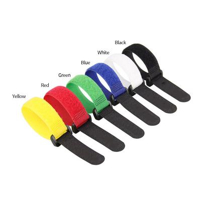 China Durable Custom Nylon Non-Slip Cable Ties Battery Strap Hook And Buckle Strap With Buckle for sale