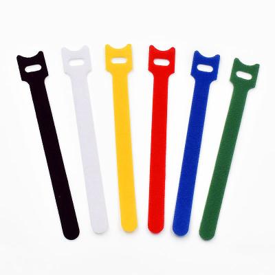 China Stensile Strong Force Self-Locking Reusable Nylon Back To Hook Loop Back Cable Tie for sale