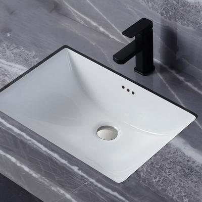 China Easy Clean Sanitary Ware Supplier Washroom Basin Washroom Undermount Bathroom Sink Minimalist Ceramic Sink for sale