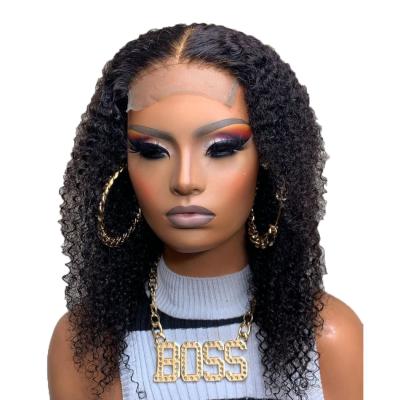 China Wholesale Virgin European Curly Hair Women Curly Curly Wig Cuticle Aligned Swiss Hair 5X5 Lace Curly Curly Wig For Black Women for sale