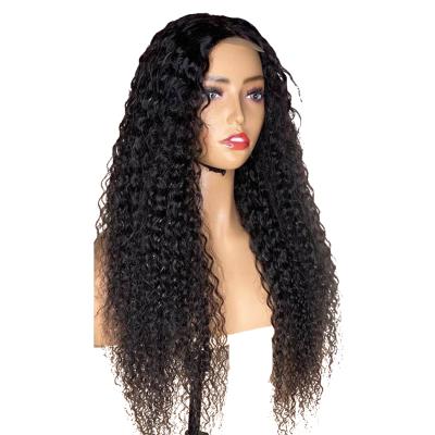 China Wholesale Virgin Curl Lace Wig 5X5 Lace Closure Unprocessed Peruvian Kinky Curly Human Hair Wigs Pre Plucked 150% 180% Density for sale