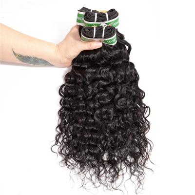 China Unprocessed Brazilian Water Wave Virgin Hair Extension Hair Bundles Cheap Water Wave Virgin Brazilian Cuticle Aligned Hair 100% for sale