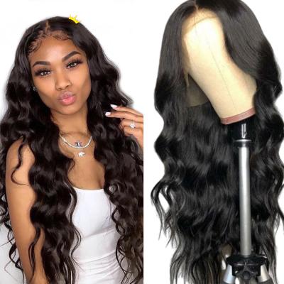 China Cheap 2021 Body Wave Style Body Wave Trendy Brazilian Hair Wig13x4 Lace Front Wigs 150%Density Hd Swiss Lace Frontal Wig For Women for sale