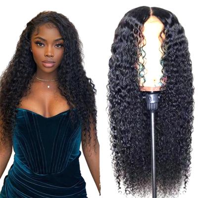 China Remy Hair Cuticle Aligned Water Wave 13X4 Unprocessed Indian Hair 100%Human Virgin Hair Lace Wig Factory Supplier Virgin Swiss Lace Wigs for sale