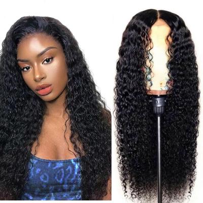 China Wholesale Peruvian Curly Wig 150% 180% 200% Density Good Quality Virgin Hair 4X4 Lace Closure Kinky Curly Wigs For Black Women for sale