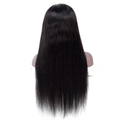 China Silky Straight Wave 13x4 Inch Lace Front Wig 100% Natural Color Hair Wig In Different Wave Factory Price Wholesale Raw Indian Fair for sale