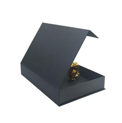 China Eco Friendly Decorative Biodegradable Custom Rigid Cardboard Recyclable Magnetic Shaped Storage Gift Magnetic Book Shaped Paper Packaging Box for sale