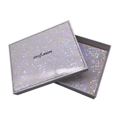 China New Design Hot Sale Recyclable Empty Gift Wrapping Paper Beauty And Cosmetics Low Lid Boxes Clear Lid Packaging Box for sale