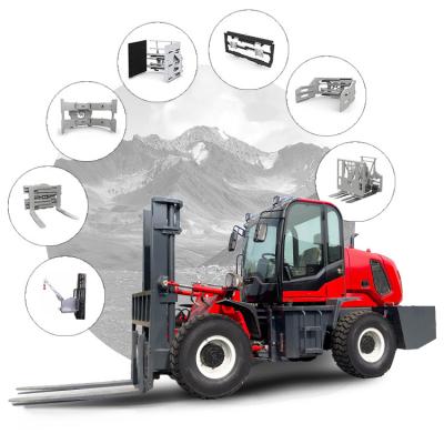 China Ariculture factory price for sale besla 3 ton 4 ton 5tons 6 ton rough terrain diesel forklift atv with Eruo III Euro V engine for sale