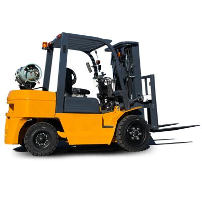 China Hotels Plant CNG Gasoline 3 Ton 3.5 Ton LPG Forklift With Optional Dual Fuel Japanese Engine Case Cabin for sale