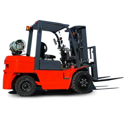 China Hotels 1.5ton 2ton 2.5 ton 3 ton 1.5t 2t 2.5t 3t LPG CNG and gasoline forklift with cabin and heater included for sale