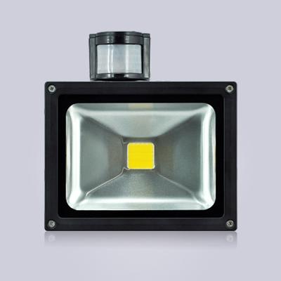 China High Quality 10W 20W 30W 50W 70W PIR Sensor LED Floodlight Aluminum alloy+Tempered Glass for sale