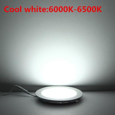 China High Quality 3W / 6W / 9W / 12W / 15W/ 18W LED round Panel Light 2700-6500k Color for sale