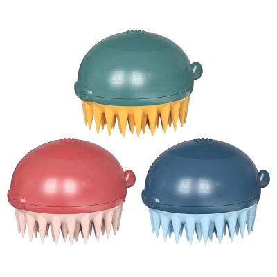 China Soft Silicone Brush Silicone Bath Brush For Hair Grooming Cleaning Massage Bathing Brushes Comb Sweeps Scalp Massager for sale