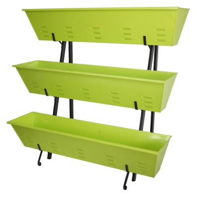 China Easy Assemble Customized Color Planters Box Steel Raised Garden Bed Outdoor Planter Raised High for sale