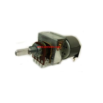 China PC Double 2x10k 2x50k 2x100k Alternate Pin ALPS Stereo Amp Motorized Potentiometer for sale