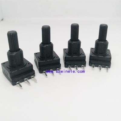 China PC Threaded Pin Bushing Insulation Rotary Shaft 3 Pin Potentiometer for sale