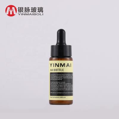 China Personal Care 10ml 20ml 30ml Amber Glass Dropper Bottles Essential Oil Bottle Customize Label Logo Cosmetic Bottle for sale