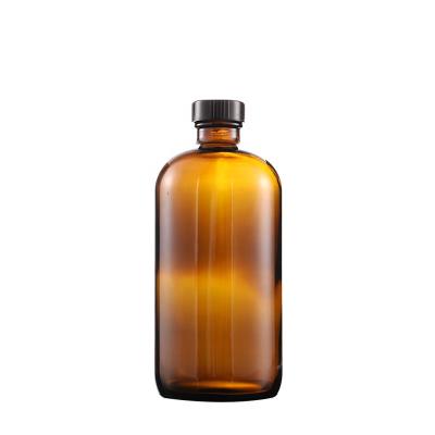 China Hot Sale 30ml 60ml 120ml 240ml Personal Care Large Syrup Glass Bottle Essential Oil Amber Bottle for sale