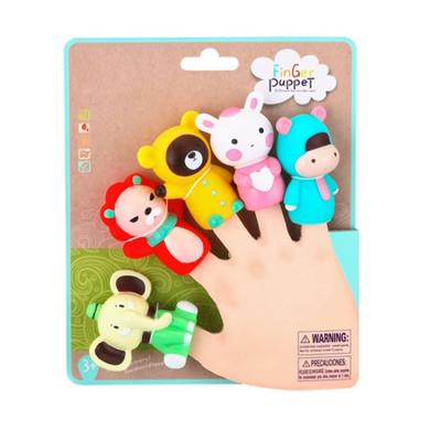 China Plastic Cartoon Finger Puppet Pair for sale