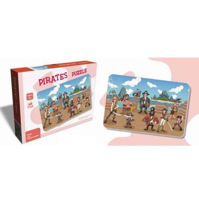 China Construction Toy Interesting Puzzle Pirate Character 48PCS For Fun for sale