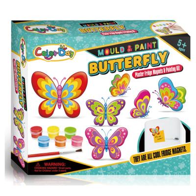 China Creative Butterfly DIY Handwork Plaster Painting Toy 27*23*5.5 for sale