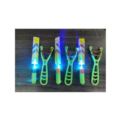 China One Powered PP Elastic Band Led Toys LED Slingshot Whistling Flying Spinning Umbrella for sale