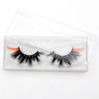 China Natural Colorful Fluffy Cruelty Free Mink Lashes Makeup Fake Eyelashes Mink False Eyelashes Full Volume Lightweigh Lashes for sale