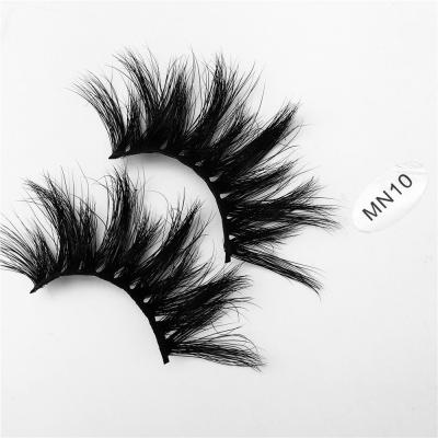 China MN10 flexible Mink Eyelashes 25mm whips 27mm Mink Lashes Luxury 3D Dramatic Eyelashes Handcrafted Full Volume for sale