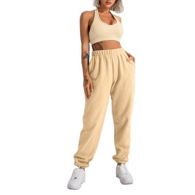 China Winter Women Street Wear Harem Custom Casual Comfortable Sport Tracksuit Breathable Refines Loose Cotton Jogger Pants for sale