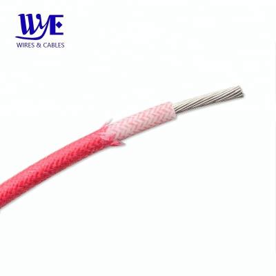 China A.W.G.'s fiberglass electrical wire Home Appliance 18 Braided Silicone Cable 300V AWM3122 for sale