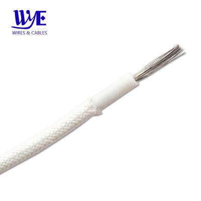 China Internal Wiring 84/0.40 Wires 10mm2 Multi Copper Silicone Fiberglass Sheathed Pigtail Wire for sale