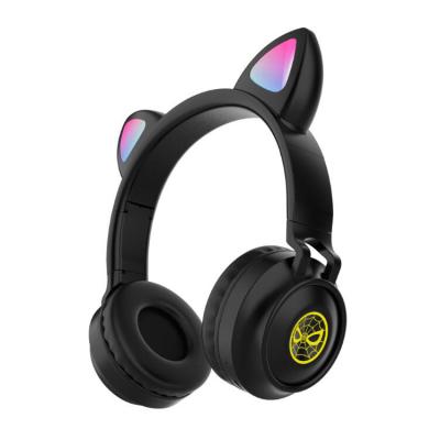 China Hot Sales LED Style Live Noise Canceling Wireless Headset Headphones Cat Ears Headset Gaming Cute Earphone Factory for sale