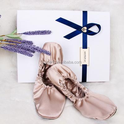 China 100% new fashion trend slippers design home slipper custom made silk slippers satin sleep slippers for sale