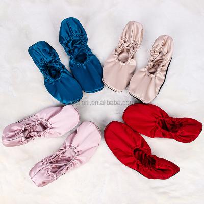 China Fashion Trend Custom Wholesale Women Soft and Comfortable Silk Home Shoes for sale