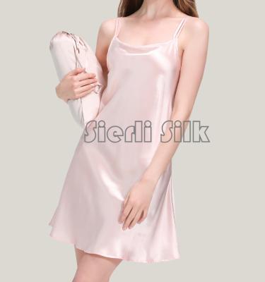 China Wholesale Breathable Silk Sleepwear 100% Soft Silk Sleepwear Robe For Women for sale