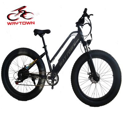 China Aluminum alloy mountain tire fat 26 inch rear hub motor E bike popular sale electric 7 speed E bike long life battery life on sale for sale